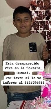 #jovenperdido Al medio día del 21 de agosto un menor de edad