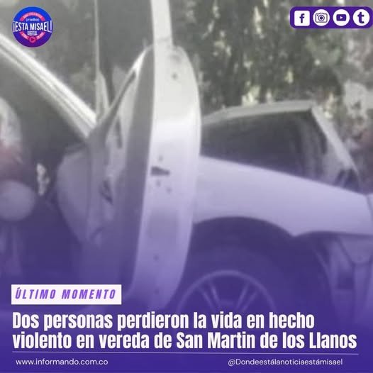 Dos personas perdieron la vida en hecho violento en vereda de San