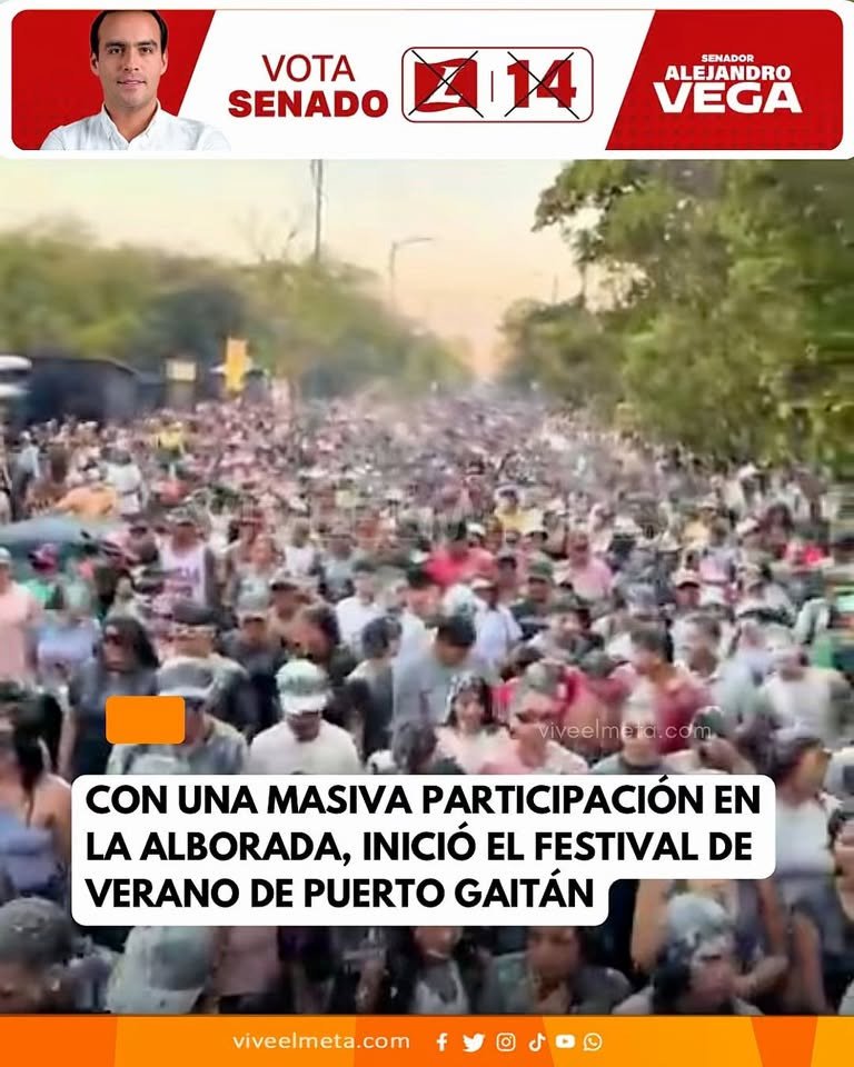 Con una masiva participación en la alborada, inició el Manacías Festival de