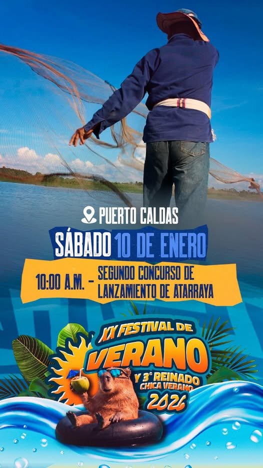 Segundo Concurso de Lanzamiento de Atarraya en el Festival de Verano 2026.