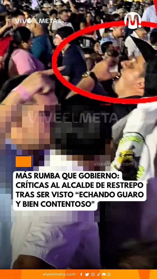 El alcalde de Restrepo, Dani Ferney Linares Ospina, fue visto en el