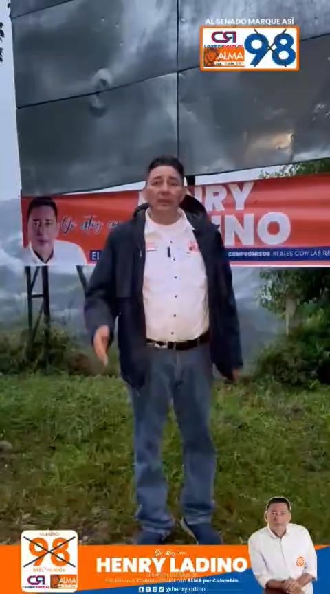 Vandalizan vallas publicitarias del candidato al Senado, Henry Ladino Mediante un vídeo