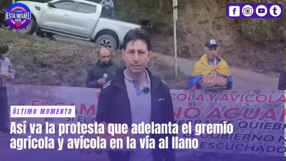Así va la protesta que adelanta el gremio agrícola y avícola en