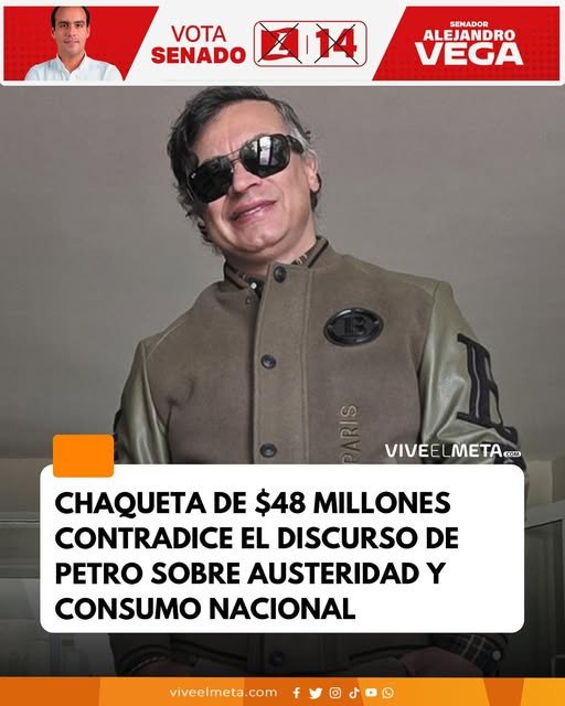 El mandatario apareció en sus redes sociales con una prenda importada de