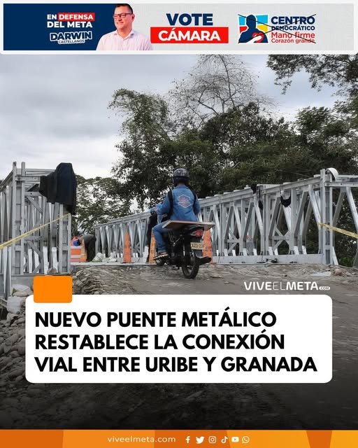 La estructura de 25 metros sobre el caño Sardinata restablece el transporte