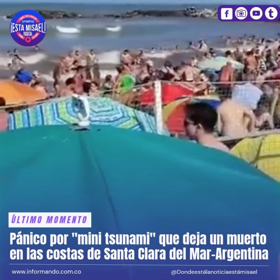 Pánico por "mini tsunami" que deja un muerto en las costas de