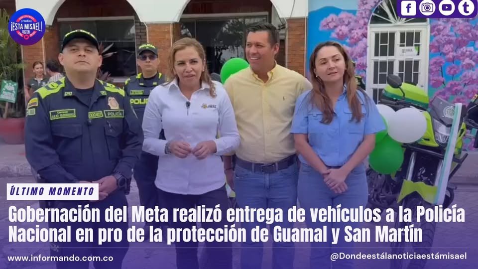 Gobernación del Meta realizó entrega de vehículos a la Policía Nacional en