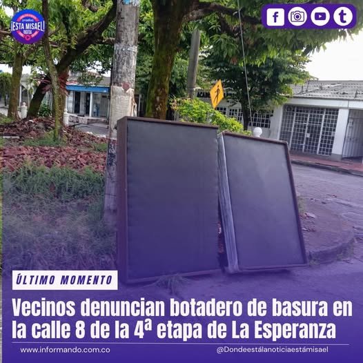 Vecinos denuncian botadero de basura en la calle 8 de la 4ª