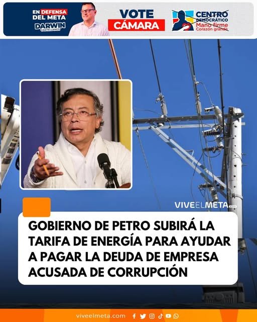 El Gobierno del presidente Gustavo Petro anunció que la tarifa de energía
