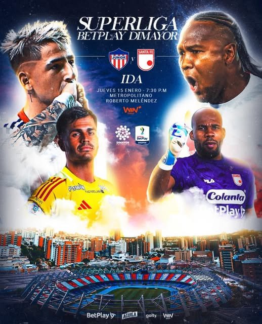 Hoy se juega el partido de ida de la Superliga BetPlay 2026.