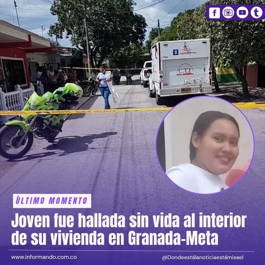 Joven fue hallada sin vida al interior de su vivienda en Granada-Meta
