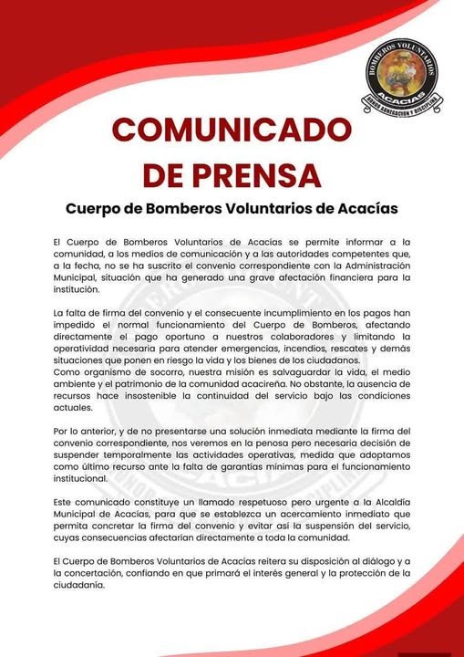 #acacias ESTO VA PARA ADRIANA RATA .Grave denuncia: la administración de Acacías