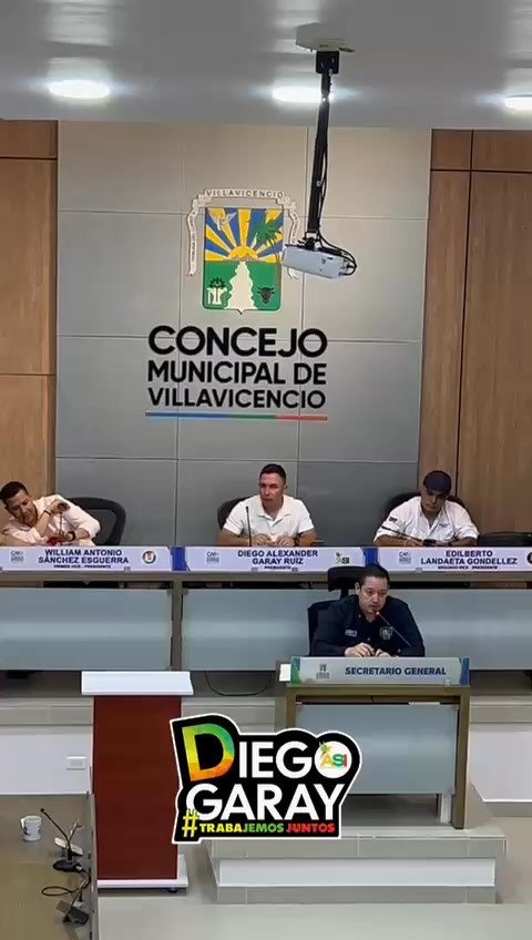 El concejal Diego Garay, presidente del Concejo Municipal de Villavicencio, dio inicio