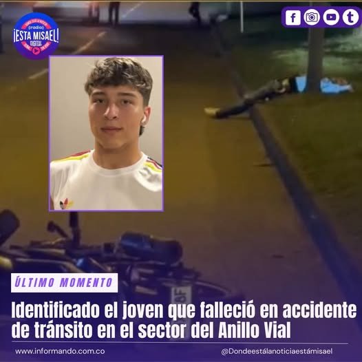 Identificado el joven que falleció en accidente de tránsito en el sector