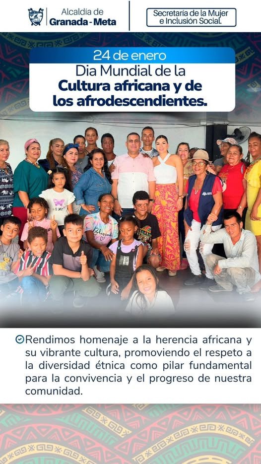 Granada reconoce y exalta la cultura afrodescendiente. Desde la Secretaría de la