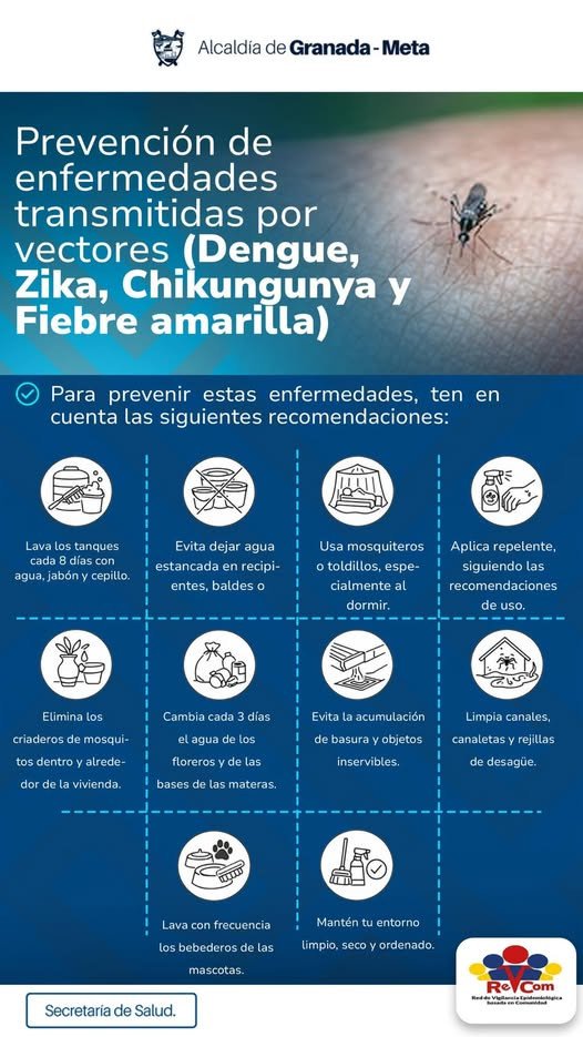 Acciones clave para prevenir enfermedades transmitidas por vectores. La prevención de enfermedades